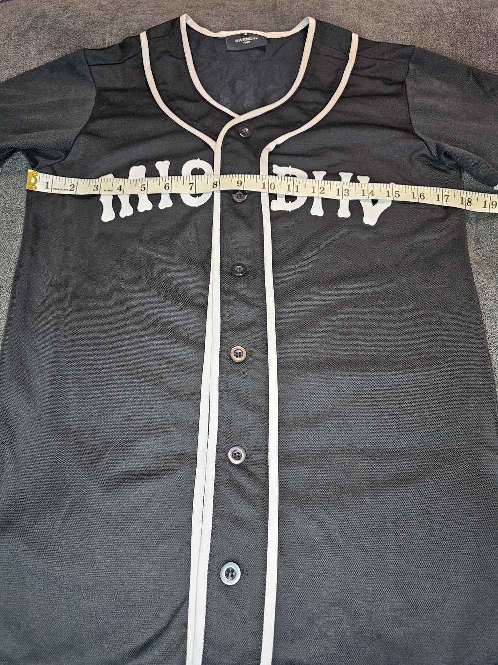 Givenchy MISBHV Clique Jersey Black Unisex - Picture 4 of 5